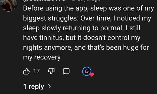 Tinnitus Companion success story